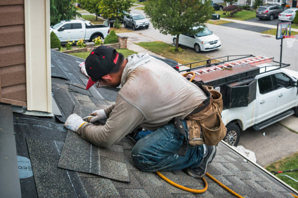 Professional Roof Installation technician working in Holley, NY